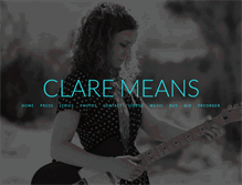 Tablet Screenshot of claremeansmusic.com
